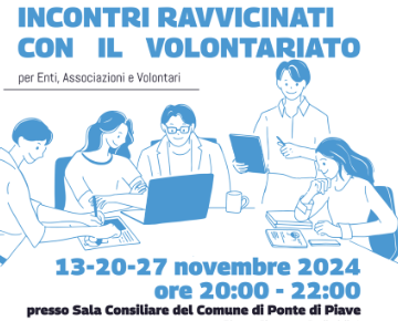 Corso di formazione per le Associazioni del Comune di Ponte di Piave